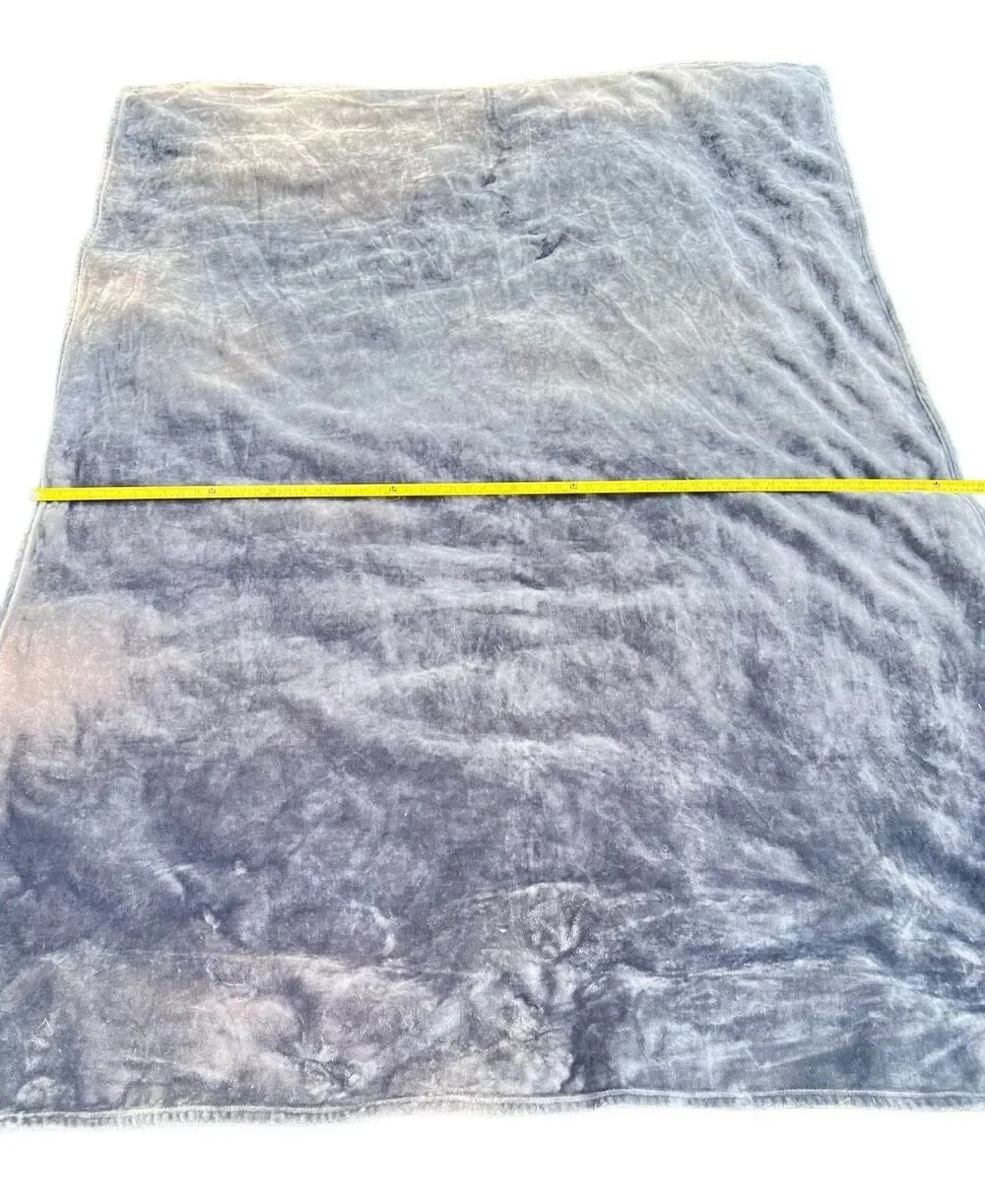Bare Home Microplush Fleece Blanket Gray